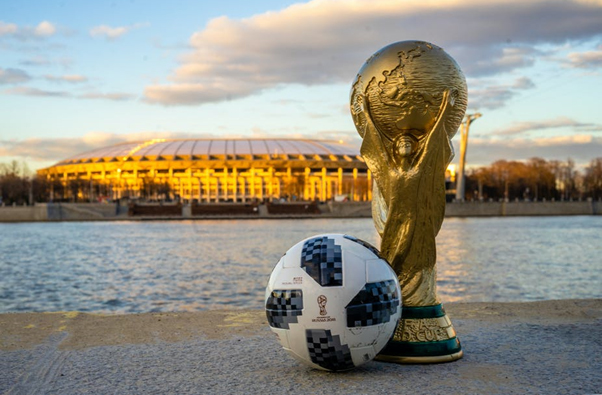 World Cup Trophy and Football