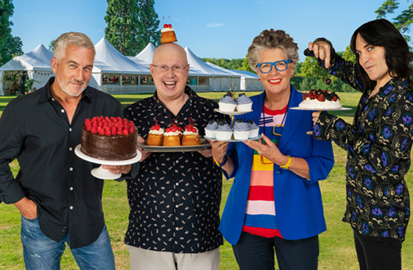 Bake Off Crew with Cakes