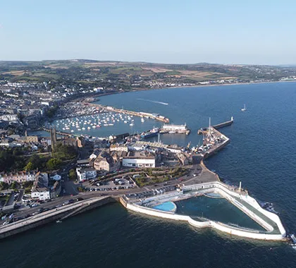 penzance aerial view