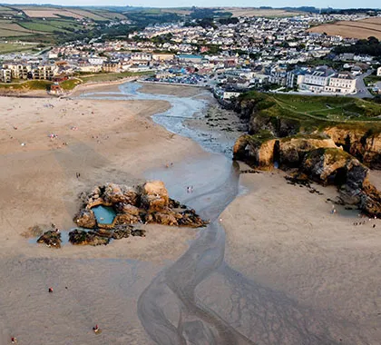 perranporth aerial view