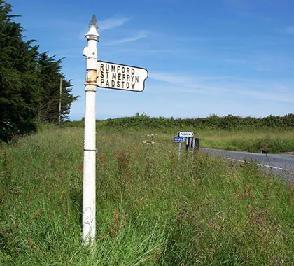rumford sign post