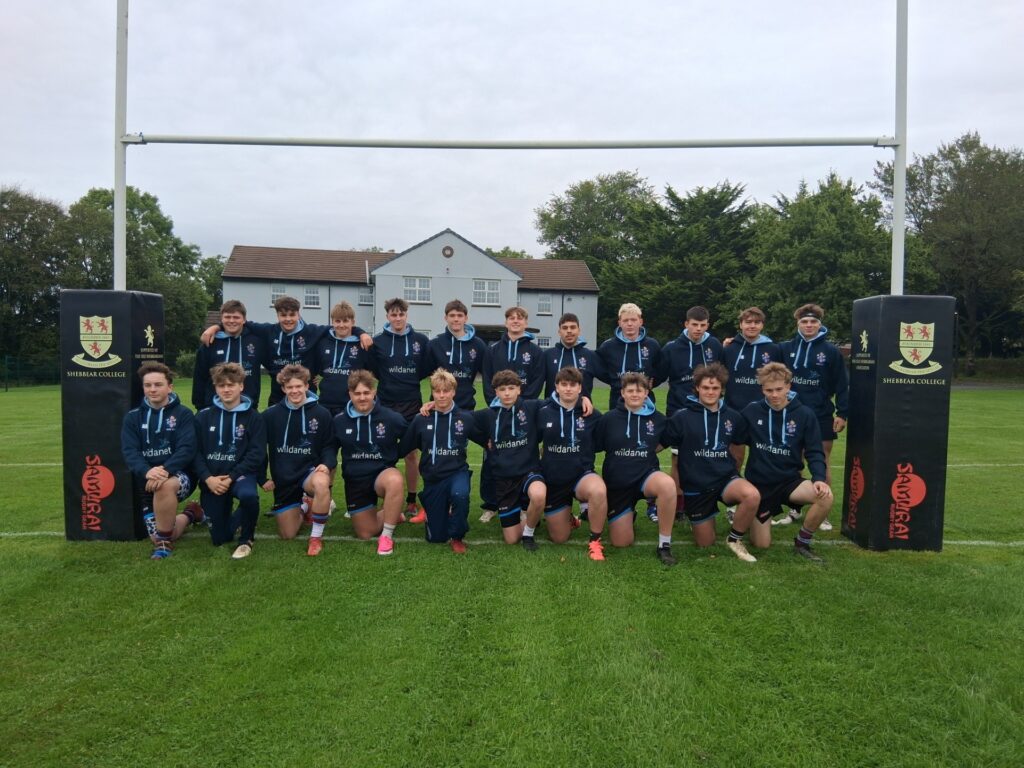 Colts at Bude Rugby Club wearing Wildanet sponsored Hoodies